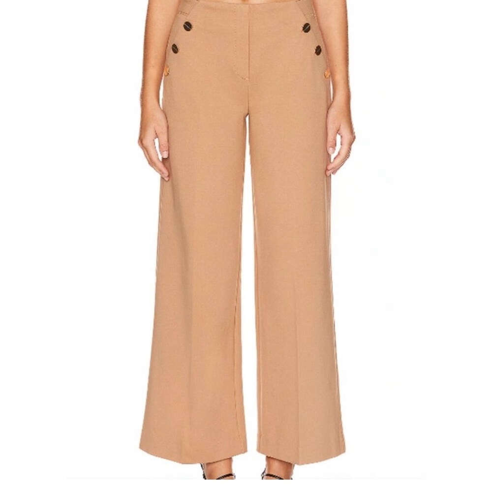 SPANX Camel Wide Leg Trousers